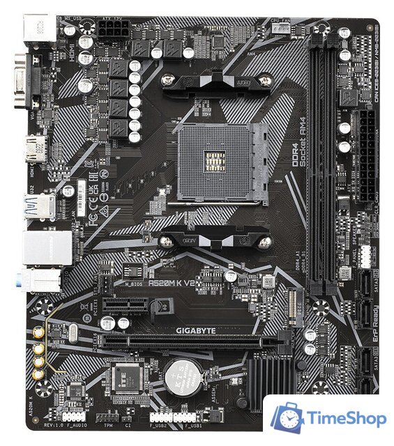 Материнская плата Gigabyte A520M K V2 (rev. 1.1) - Изображение №1 — Интернет-магазин Time-Shop