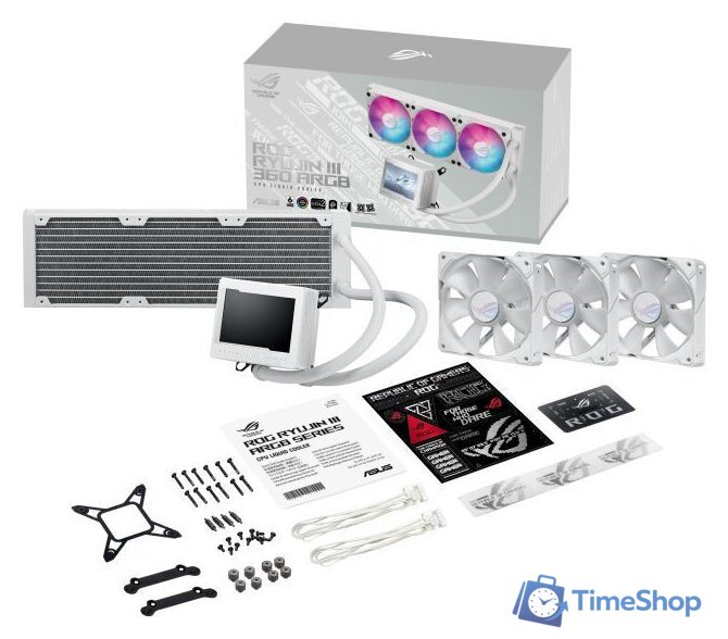 Система жидкостного охлаждения для процессора ASUS ROG Ryujin III 360 ARGB White Edition - Изображение №8 — Интернет-магазин Time-Shop