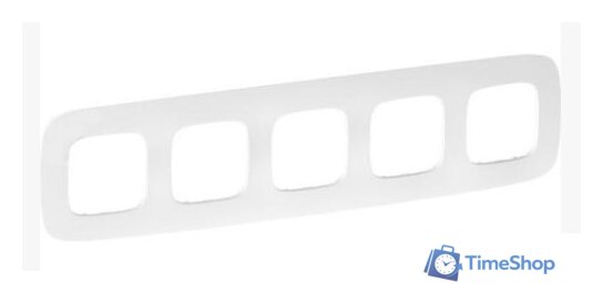 Рамка Legrand Valena Allure 754375 (тиснение, белый) - Изображение №1 — Интернет-магазин Time-Shop