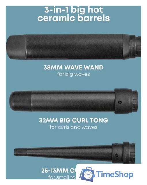 Мультистайлер Revamp Progloss Multiform Curl & Waves 3-in-1 WD-1500 - Изображение №2 — Интернет-магазин Time-Shop