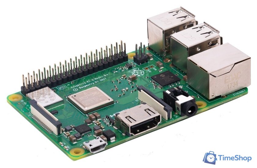 Одноплатный компьютер Raspberry PI 3 Model B+ - Изображение №1 — Интернет-магазин Time-Shop