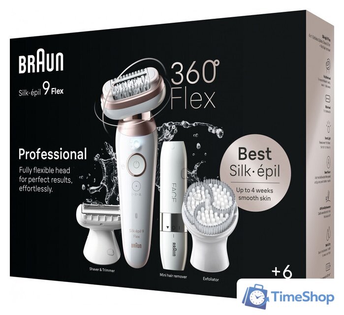 Эпилятор Braun Silk-epil 9 Flex SES9360 3D - Изображение №5 — Интернет-магазин Time-Shop