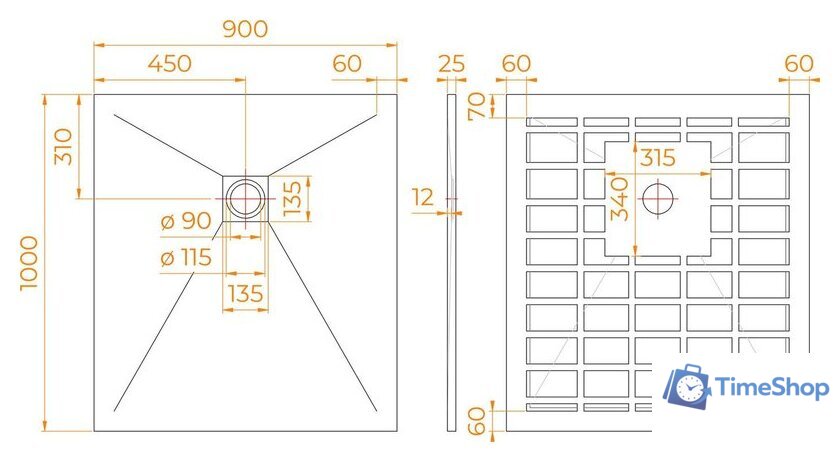 Душевой поддон RGW Stone Tray-W 14152910-01-11 - Изображение №5 — Интернет-магазин Time-Shop