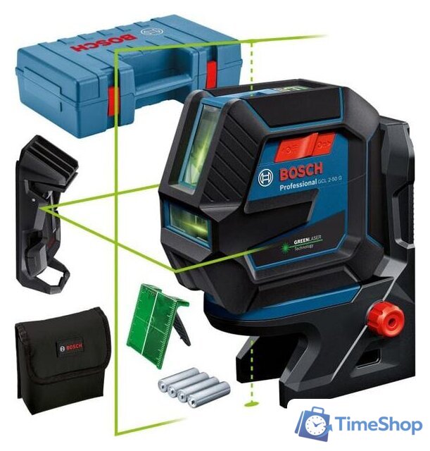 Лазерный нивелир Bosch GCL 2-50 G Professional 0601066M02 (RM 10+DK 10, кейс) - Изображение №1 — Интернет-магазин Time-Shop
