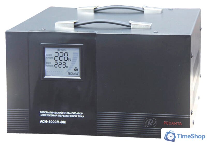 Стабилизатор напряжения Ресанта АСН-5000/1-ЭМ - Изображение №1 — Интернет-магазин Time-Shop