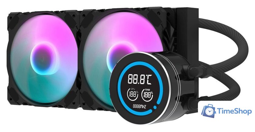 Система жидкостного охлаждения для процессора dark Flash DN240D (черный) - Изображение №1 — Интернет-магазин Time-Shop