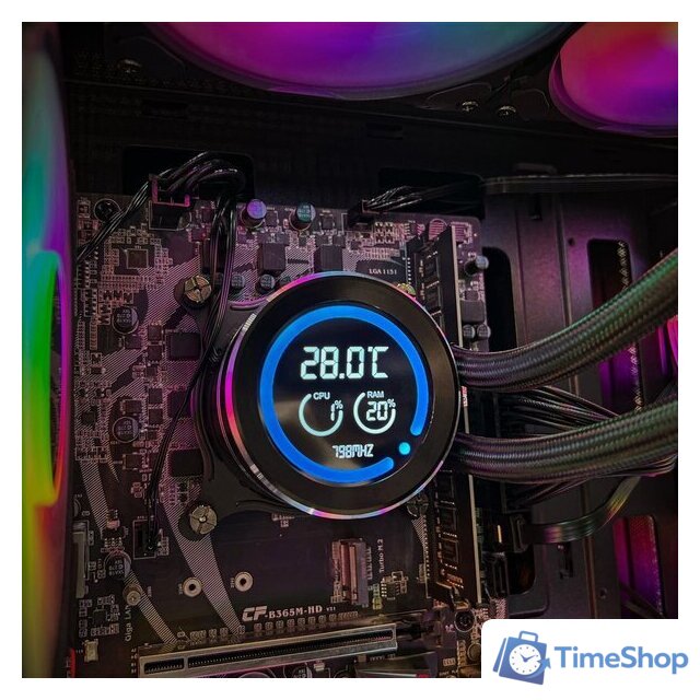 Система жидкостного охлаждения для процессора dark Flash DN240D (черный) - Изображение №3 — Интернет-магазин Time-Shop