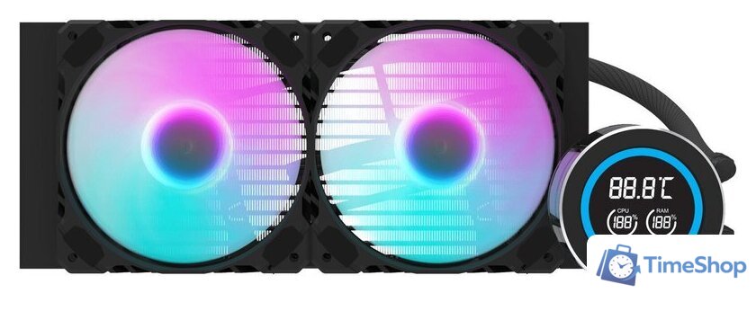 Система жидкостного охлаждения для процессора dark Flash DN240D (черный) - Изображение №2 — Интернет-магазин Time-Shop