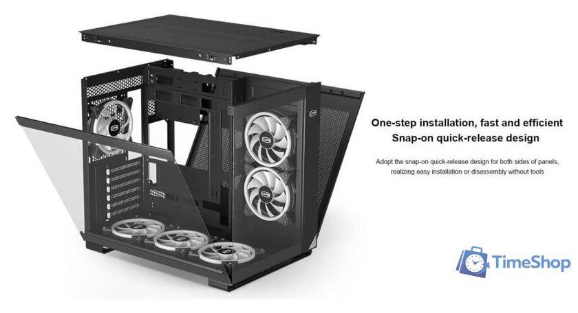 Корпус PCCooler C3 T500 ARGB (черный) - Изображение №8 — Интернет-магазин Time-Shop