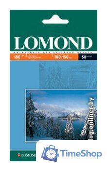 Фотобумага Lomond Матовая 10x15 230 г/кв.м. 50 листов (0102034) - Изображение №1 — Интернет-магазин Time-Shop