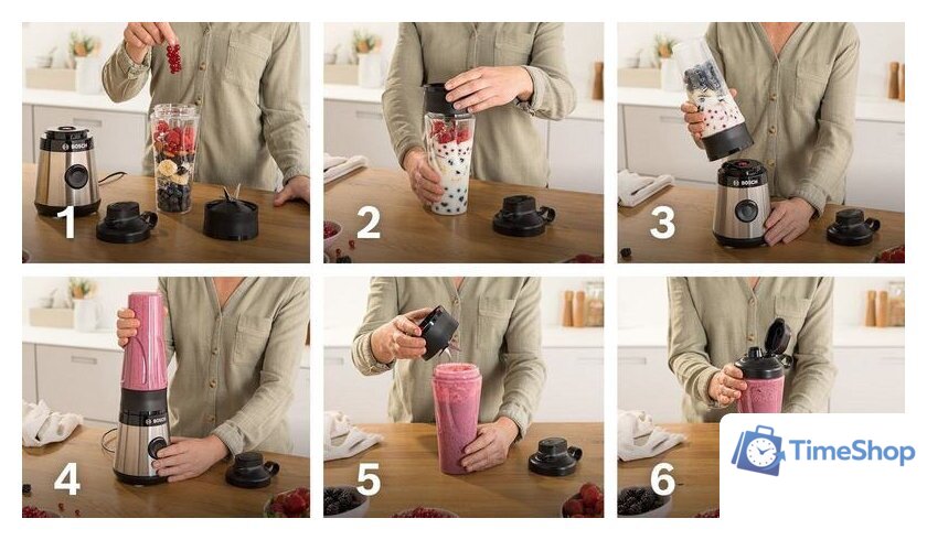 Стационарный блендер Bosch MMB2111M - Изображение №14 — Интернет-магазин Time-Shop