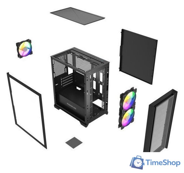 Корпус Powercase Alisio Micro Z3B ARGB V2 CAMZB-A3-V2 - Изображение №8 — Интернет-магазин Time-Shop