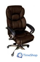 Офисное кресло Деловая обстановка Виктория STM (темно-коричневый) - Изображение №1 — Интернет-магазин Time-Shop