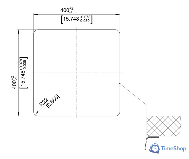 Кухонная мойка Blanco Andano 400-U (без клапана-автомата) - Изображение №2 — Интернет-магазин Time-Shop