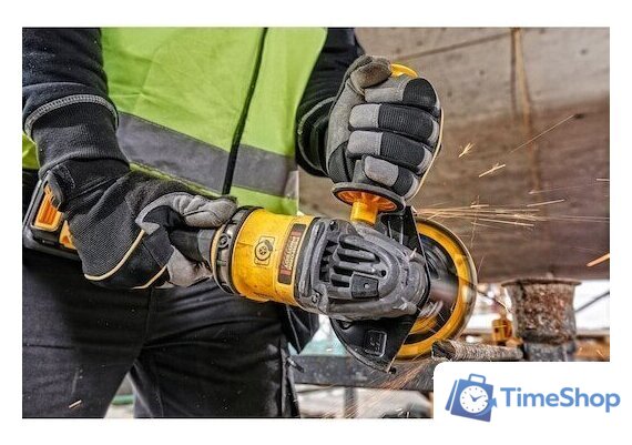 Угловая шлифмашина DeWalt DCG414T2 (с 2-мя АКБ, кейс) - Изображение №6 — Интернет-магазин Time-Shop