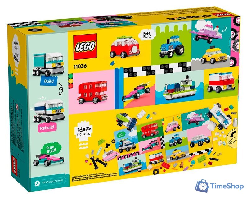 Набор деталей LEGO Classic 11036 Создавай автомобили - Изображение №5 — Интернет-магазин Time-Shop