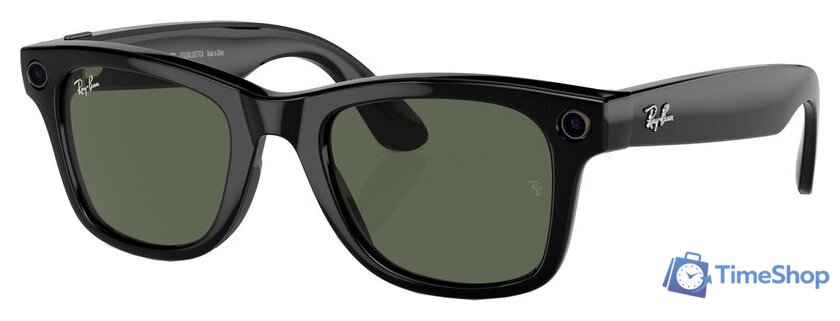 Умные очки Ray-Ban Meta Wayfarer RW4006 (черный глянцевый/зеленый) - Изображение №1 — Интернет-магазин Time-Shop
