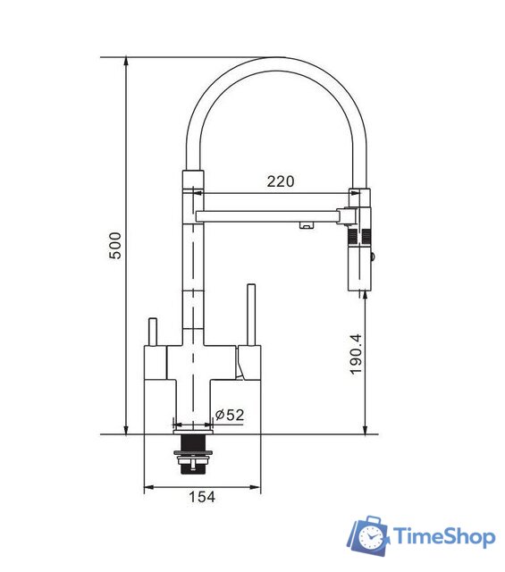 Смеситель Rose R958G (золотой сатин) - Изображение №33 — Интернет-магазин Time-Shop