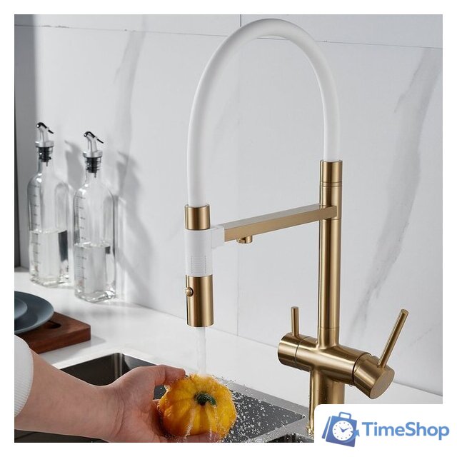 Смеситель Rose R958G (золотой сатин) - Изображение №10 — Интернет-магазин Time-Shop