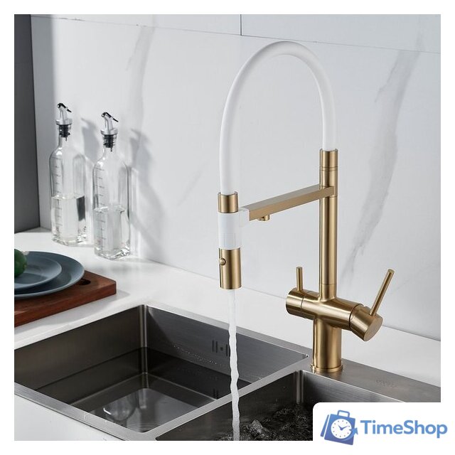 Смеситель Rose R958G (золотой сатин) - Изображение №8 — Интернет-магазин Time-Shop