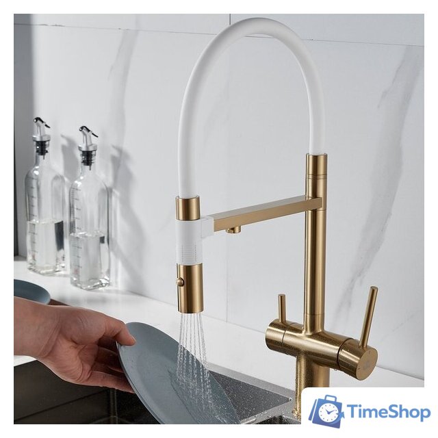 Смеситель Rose R958G (золотой сатин) - Изображение №11 — Интернет-магазин Time-Shop