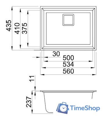 Кухонная мойка Elleci Karisma 105 Bianco Titano 68 - Изображение №2 — Интернет-магазин Time-Shop