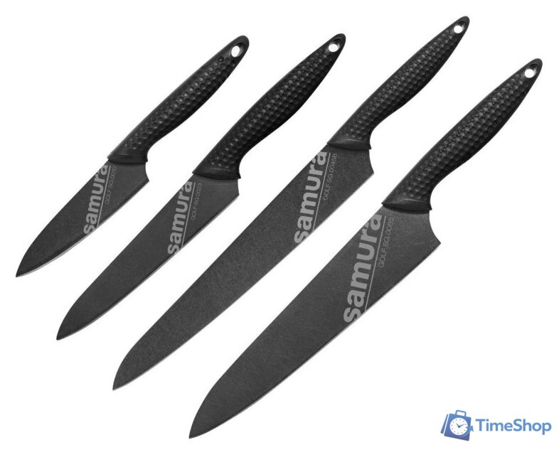 Набор ножей Samura Golf Stonewash SG-0240B/K - Изображение №1 — Интернет-магазин Time-Shop