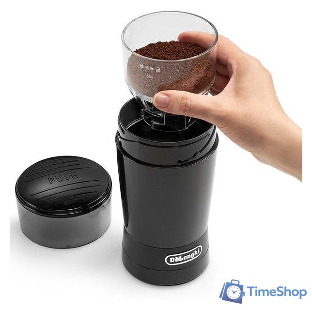 Электрическая кофемолка DeLonghi KG 200 - Изображение №4 — Интернет-магазин Time-Shop