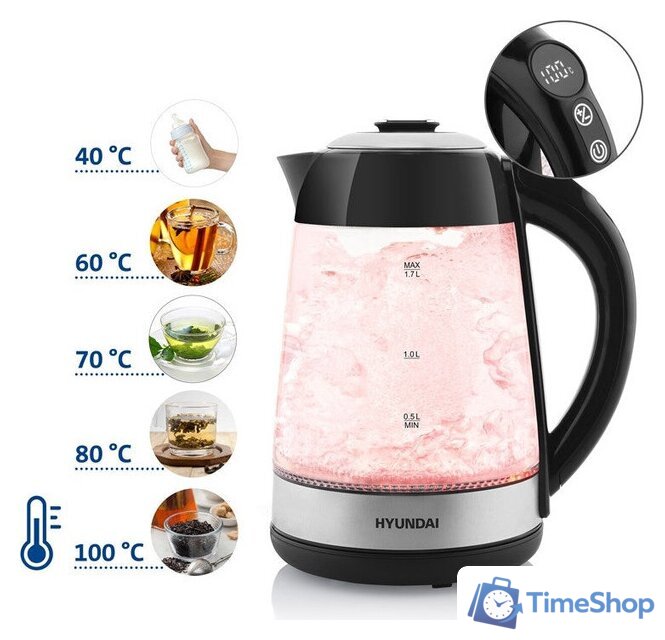 Электрический чайник Hyundai VK780 - Изображение №6 — Интернет-магазин Time-Shop
