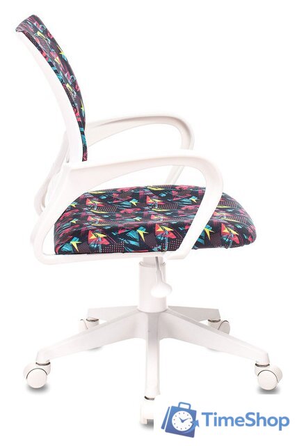 Офисное кресло Бюрократ Burokids 1W 1687097 (мультиколор геометрия/пластик белый) - Изображение №3 — Интернет-магазин Time-Shop