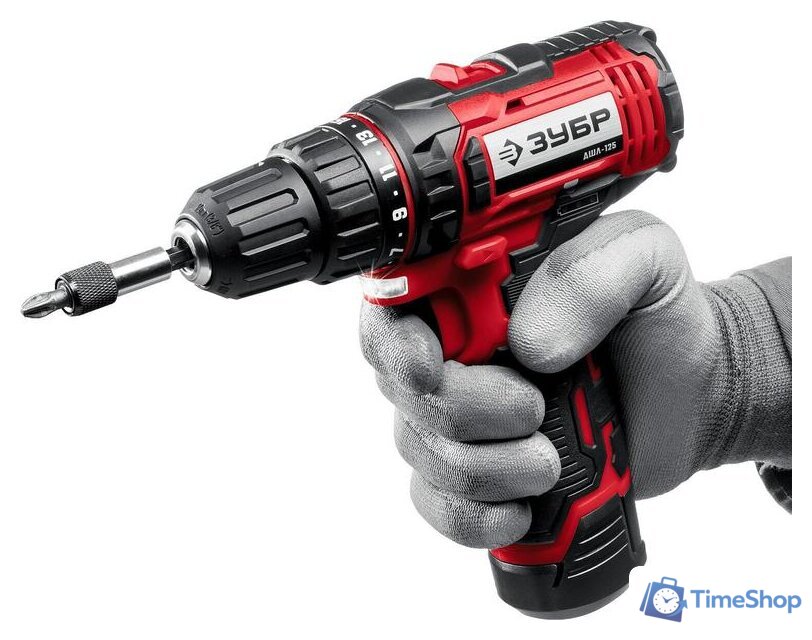 Дрель-шуруповерт Зубр Мастер ДШЛ-125-21 (с 1-м АКБ) - Изображение №2 — Интернет-магазин Time-Shop