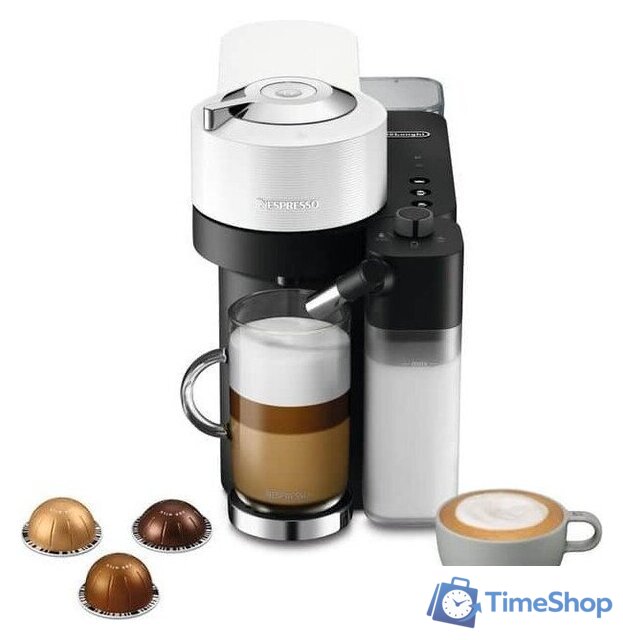 Капсульная кофеварка DeLonghi Vertuo Lattissima ENV300.W - Изображение №2 — Интернет-магазин Time-Shop