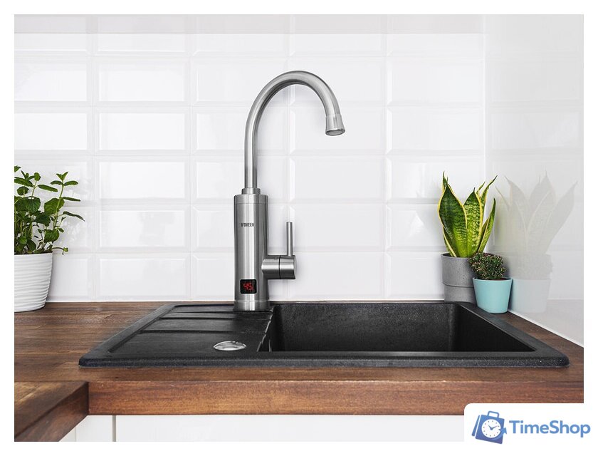 Проточный электрический водонагреватель-кран N'oveen IWH850 Inox - Изображение №5 — Интернет-магазин Time-Shop