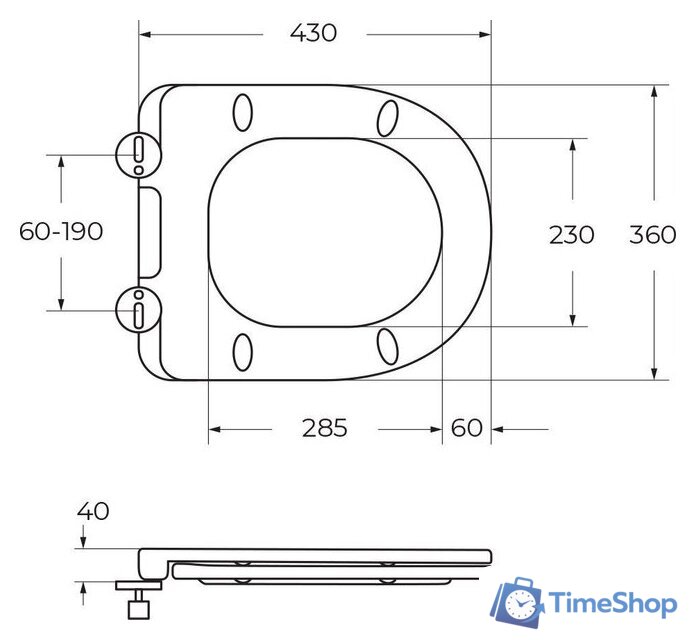 Унитаз напольный BelBagno BB2149CPR/SC (с сиденьем) - Изображение №12 — Интернет-магазин Time-Shop