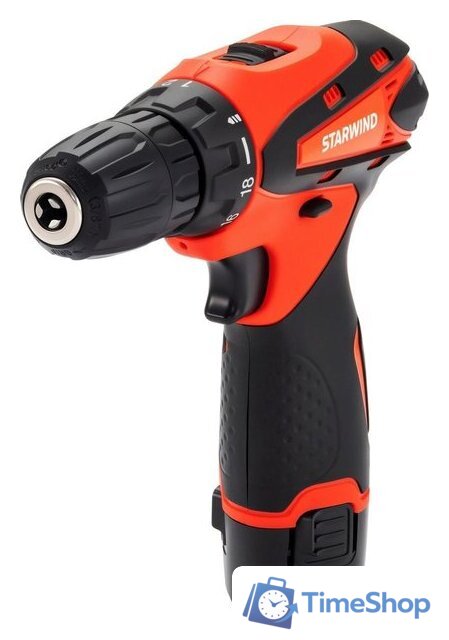 Дрель-шуруповерт StarWind CDT12-2.0/2S1 (с 2-мя АКБ, кейс) - Изображение №1 — Интернет-магазин Time-Shop