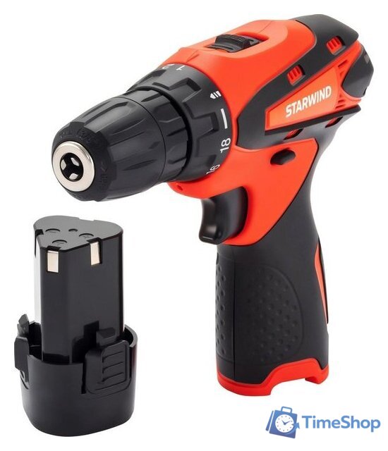 Дрель-шуруповерт StarWind CDT12-2.0/2S1 (с 2-мя АКБ, кейс) - Изображение №16 — Интернет-магазин Time-Shop