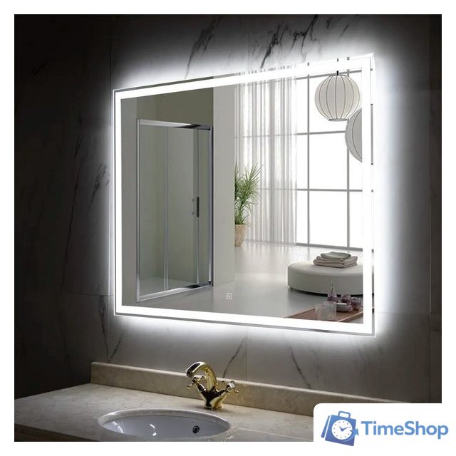  Пекам Зеркало Greta 100x60 greta-100x60s (с подсветкой и сенсором на прикосновение) - Изображение №8 — Интернет-магазин Time-Shop