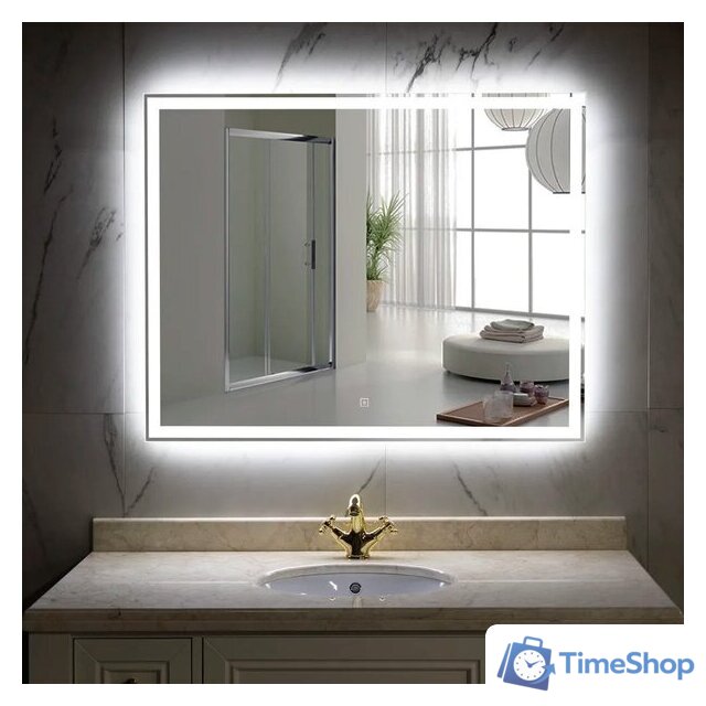 Пекам Зеркало Greta 100x60 greta-100x60s (с подсветкой и сенсором на прикосновение) - Изображение №2 — Интернет-магазин Time-Shop