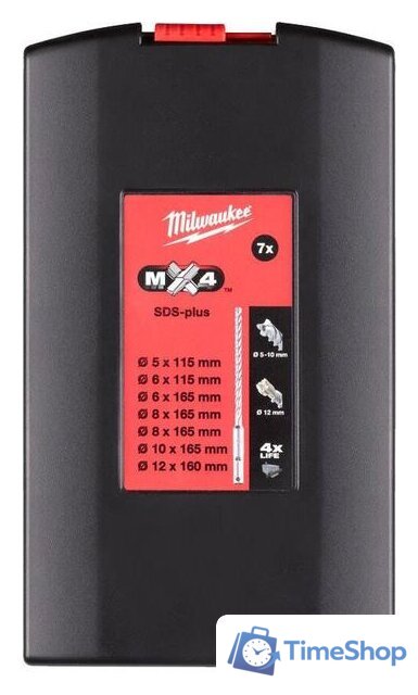 Набор буров Milwaukee 4932478626 - Изображение №2 — Интернет-магазин Time-Shop