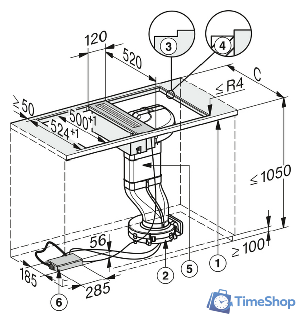 Кухонная вытяжка Miele CSDA 7001 FL - Изображение №7 — Интернет-магазин Time-Shop
