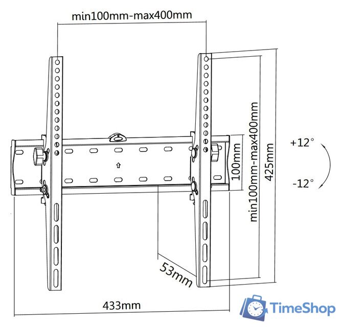Кронштейн для телевизора Ultramounts UM838T - Изображение №2 — Интернет-магазин Time-Shop