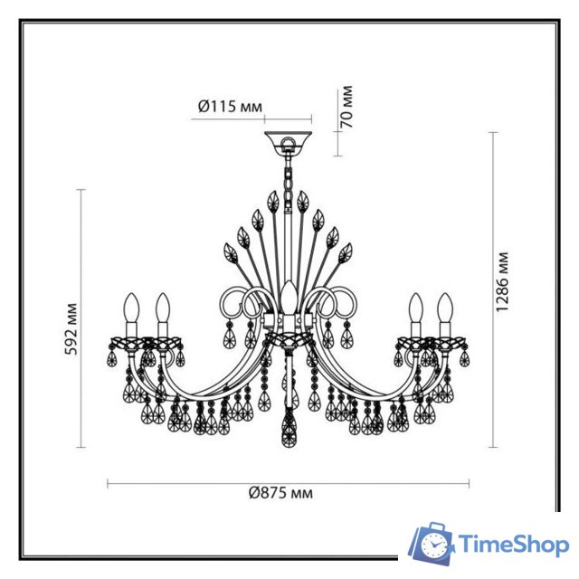 Подвесная люстра Odeon Light Versia 4977/10 - Изображение №2 — Интернет-магазин Time-Shop
