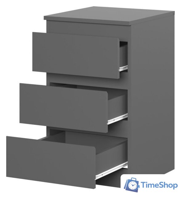 Тумба НК-Мебель Stern Т-9 3-я 72677834 (серый графит) - Изображение №2 — Интернет-магазин Time-Shop