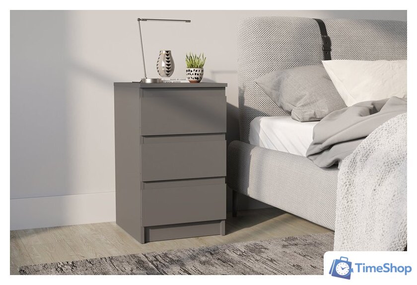 Тумба НК-Мебель Stern Т-9 3-я 72677834 (серый графит) - Изображение №3 — Интернет-магазин Time-Shop