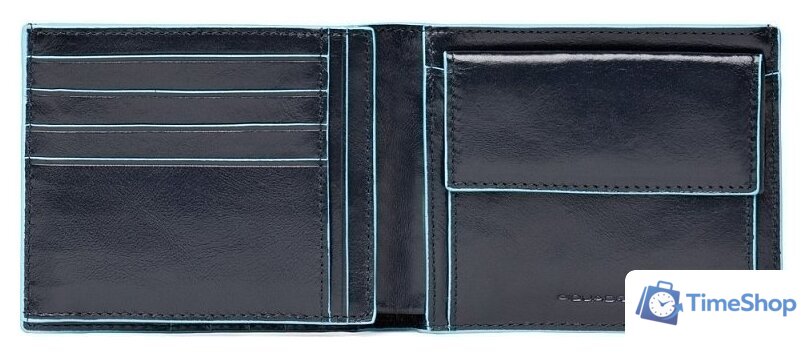 Кошелек Piquadro Blue Square PU1240B2/BLU2 - Изображение №2 — Интернет-магазин Time-Shop