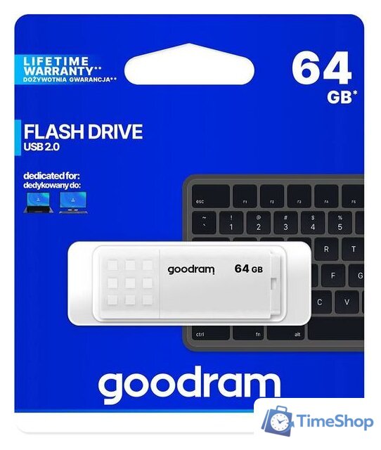 USB Flash GOODRAM UME2 64GB (белый) - Изображение №5 — Интернет-магазин Time-Shop