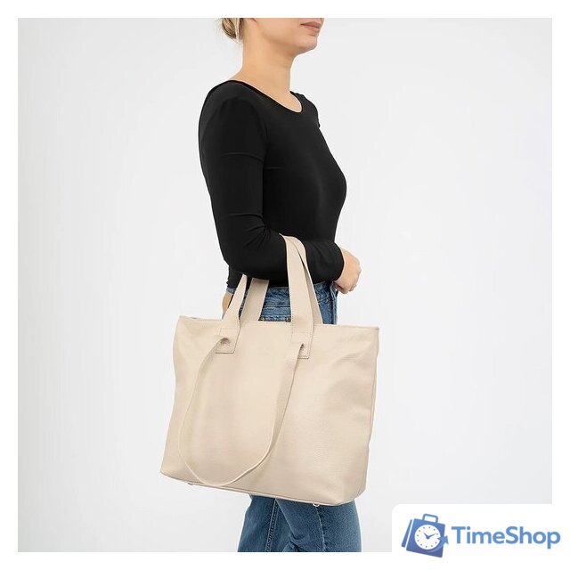 Сумка Poshete 892-SR3152OL-LBG (бежевый) - Изображение №10 — Интернет-магазин Time-Shop