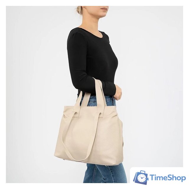 Сумка Poshete 892-SR3152OL-LBG (бежевый) - Изображение №2 — Интернет-магазин Time-Shop