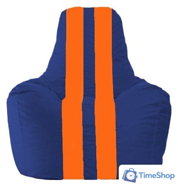 Кресло-мешок Flagman Спортинг С1.1-127 (синий/оранжевый) - Изображение №1 — Интернет-магазин Time-Shop