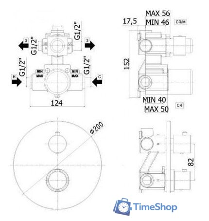 Смеситель Paffoni Light LIQ018BO - Изображение №2 — Интернет-магазин Time-Shop